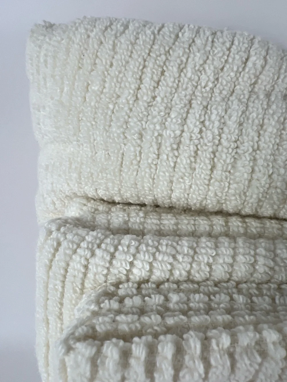 Dwell Studio Bath Towel Set 6 PC Cream Quick Dry 100% Zero Twist Cotton NEW